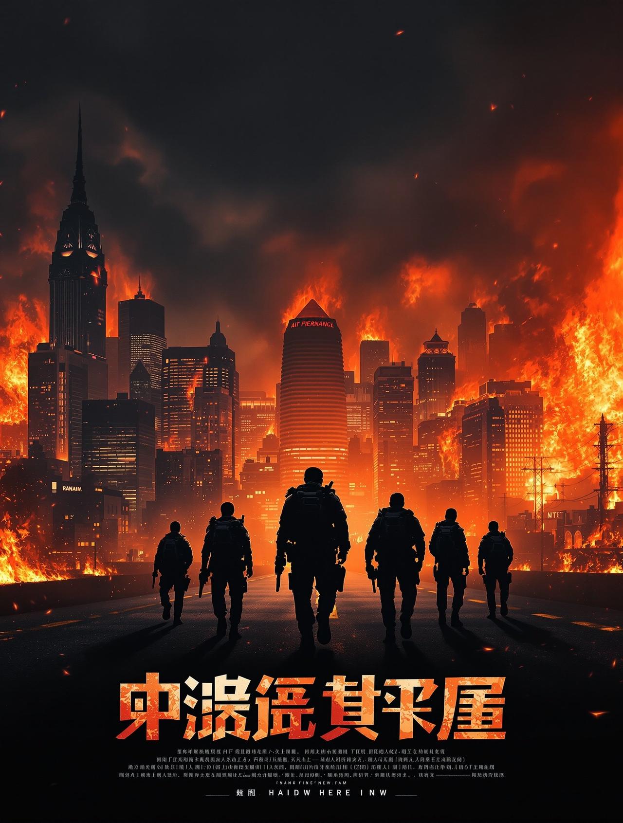 大地影院出品动作片《破晓行动》官方海报